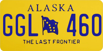 AK license plate GGL460