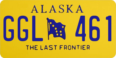 AK license plate GGL461