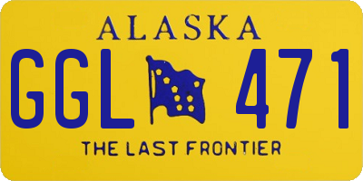 AK license plate GGL471