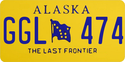 AK license plate GGL474