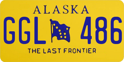 AK license plate GGL486