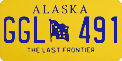 AK license plate GGL491