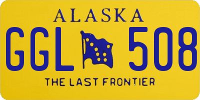 AK license plate GGL508