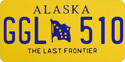 AK license plate GGL510