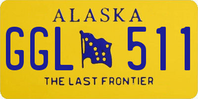 AK license plate GGL511