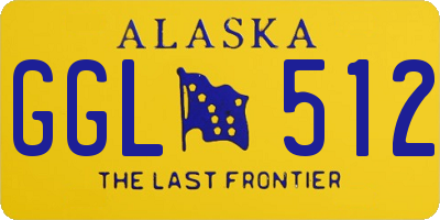 AK license plate GGL512