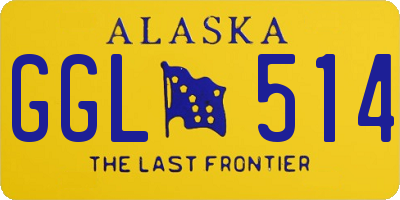 AK license plate GGL514