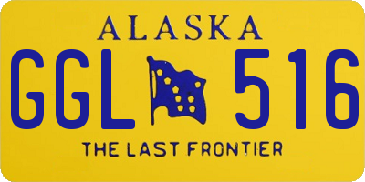 AK license plate GGL516