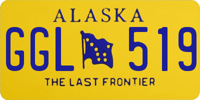 AK license plate GGL519