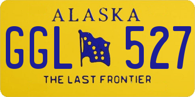 AK license plate GGL527
