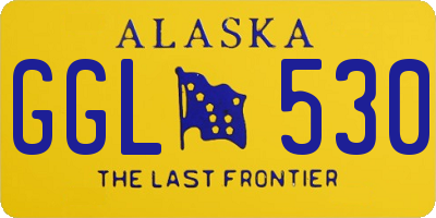 AK license plate GGL530