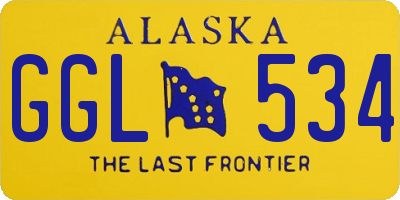 AK license plate GGL534