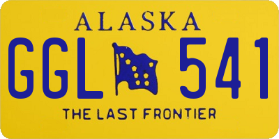 AK license plate GGL541