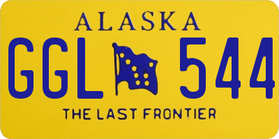 AK license plate GGL544