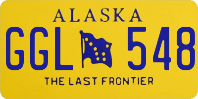 AK license plate GGL548