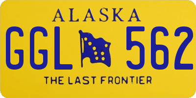 AK license plate GGL562