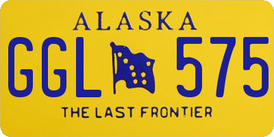 AK license plate GGL575