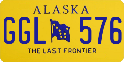 AK license plate GGL576
