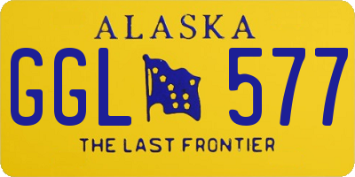 AK license plate GGL577