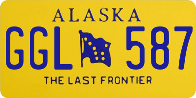 AK license plate GGL587