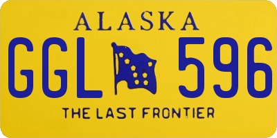 AK license plate GGL596
