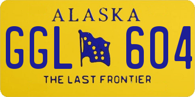 AK license plate GGL604