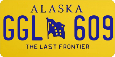 AK license plate GGL609
