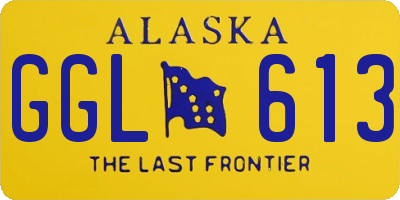 AK license plate GGL613