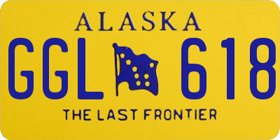 AK license plate GGL618