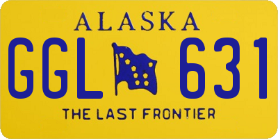 AK license plate GGL631