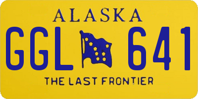 AK license plate GGL641
