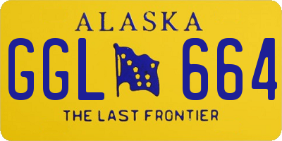 AK license plate GGL664