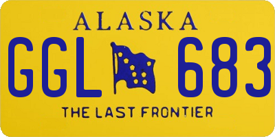 AK license plate GGL683