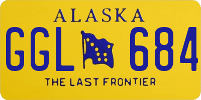 AK license plate GGL684