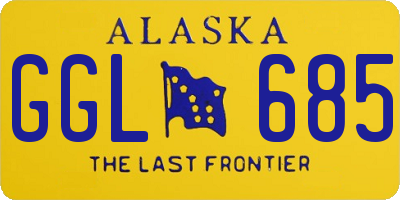 AK license plate GGL685