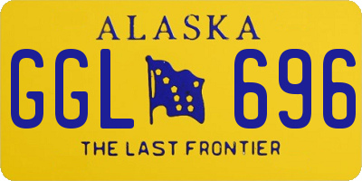 AK license plate GGL696