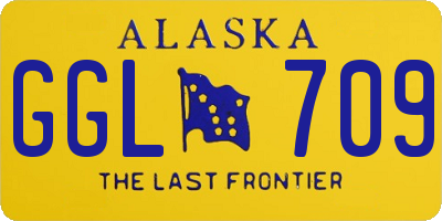 AK license plate GGL709