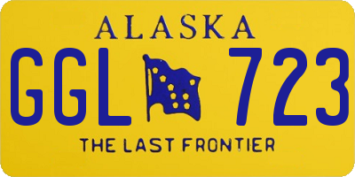 AK license plate GGL723