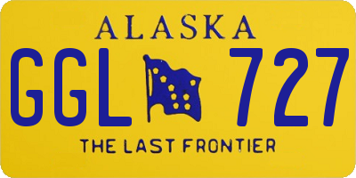 AK license plate GGL727