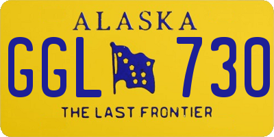 AK license plate GGL730