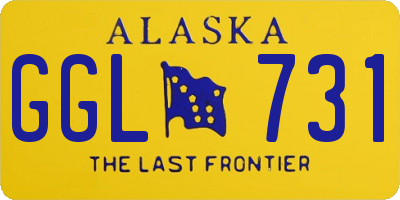 AK license plate GGL731