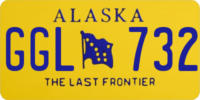 AK license plate GGL732