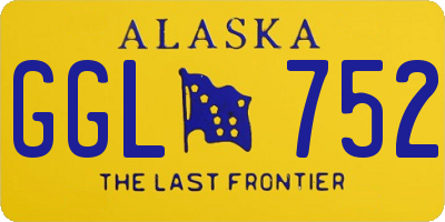 AK license plate GGL752