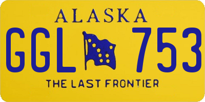 AK license plate GGL753