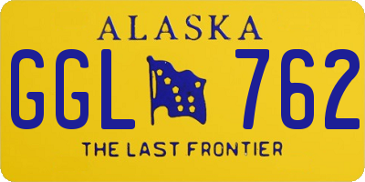 AK license plate GGL762