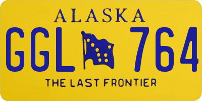 AK license plate GGL764