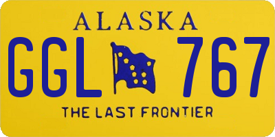 AK license plate GGL767