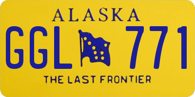 AK license plate GGL771