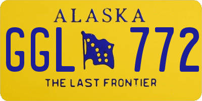 AK license plate GGL772