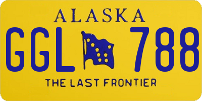 AK license plate GGL788